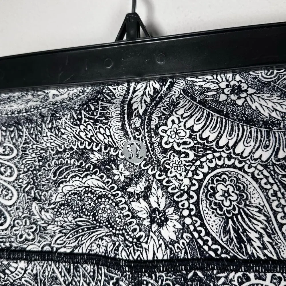 lululemon athletica Black & White Paisley High-Rise Leggings